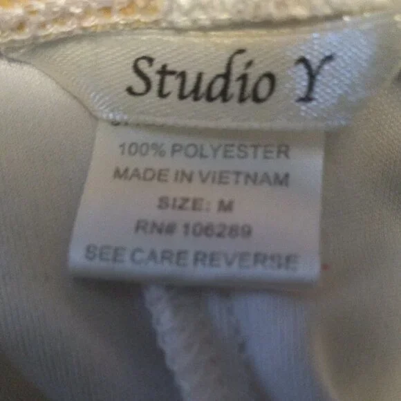 White Top with Yellow Floral Pattern - Picture 8 of 8